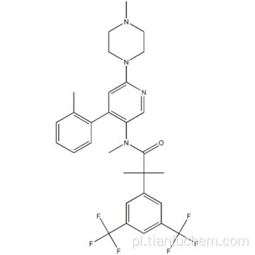 2- [3,5-bis (trifluorometylo) fenylo] -N, 2-dimetylo-N- [4- (2-metylofenylo) -6- (4-metylopiperazyn-1-ylo) pirydyn-3-ylo] propanamid CAS 290297-26-6